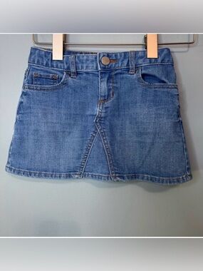 Gap Kids 1969 Denim Mini Skirt Blue Jean Adjustable Waist. Size 6 Regular